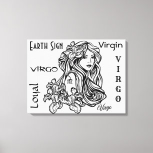 Impressão Em Tela Virgo The Virgin Zodiac