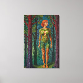Impressão Em Tela “Viridra’s Portrait” -  Veins of the Canopy   
