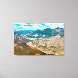 Impressão Em Tela Visão cêndica do Chefe Joseph Highway em Wyoming