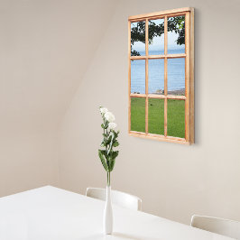 Impressão Em Tela Visão da janela do Efeito 3D do Mar e Grass