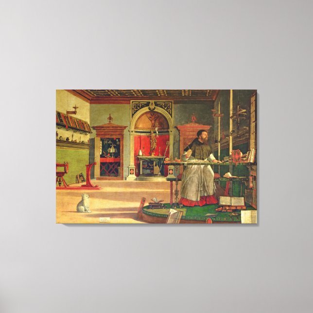 Impressão Em Tela Visão da Rua. Augustine, 1502-08 (óleo na canvas)  (Frente)