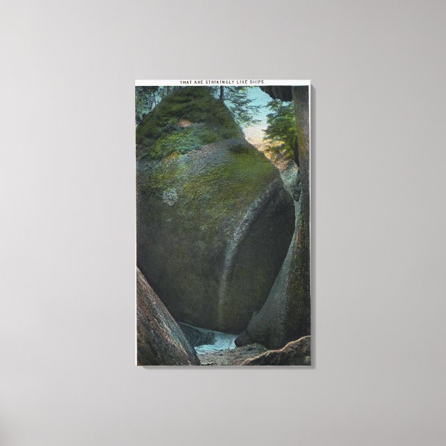 Impressão Em Tela Visão da Sala dos Navios, Formações de Rock (Frente)