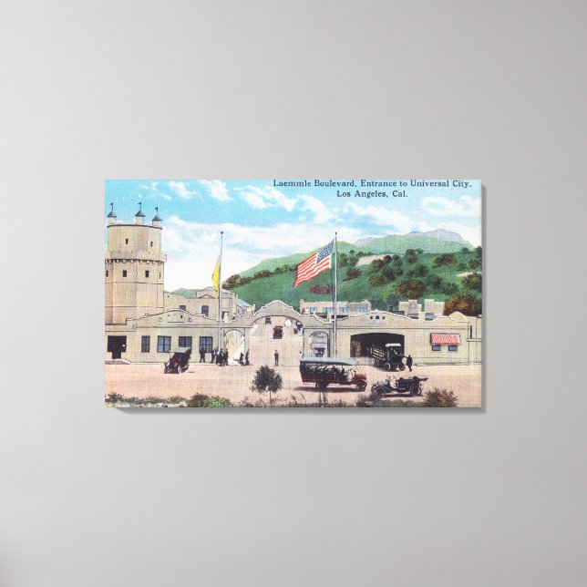 Impressão Em Tela Visão de Laemmle Boulevard da Cidade Universal (Frente)