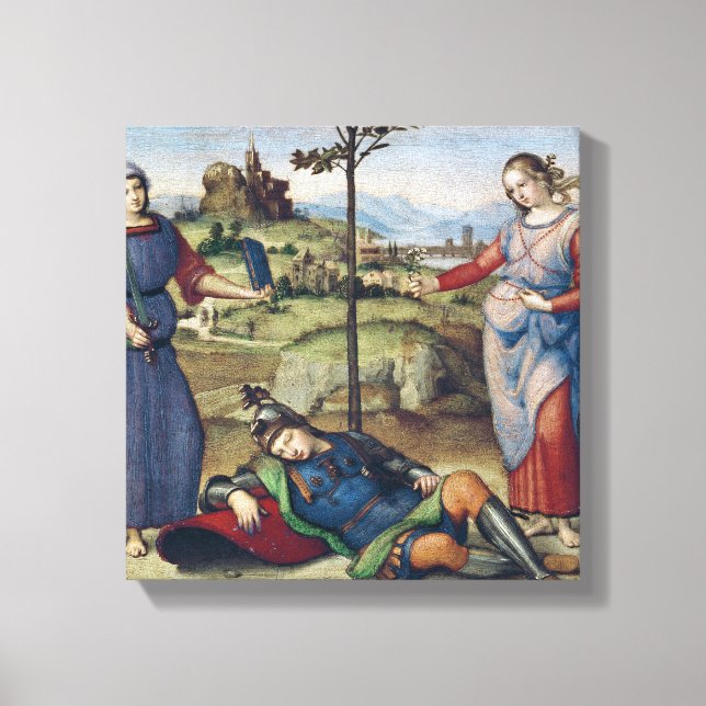 Impressão Em Tela Visão de um Cavaleiro, c.1504 (Frente)