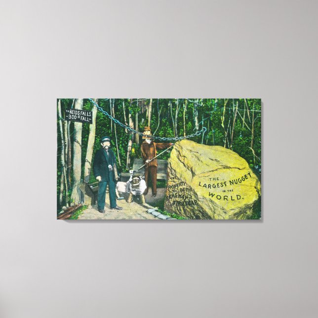 Impressão Em Tela Visão do maior Nugget Dourado do mundo (Frente)