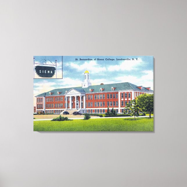 Impressão Em Tela Visão Exterior das Ruas. Bernardine de Siena (Frente)