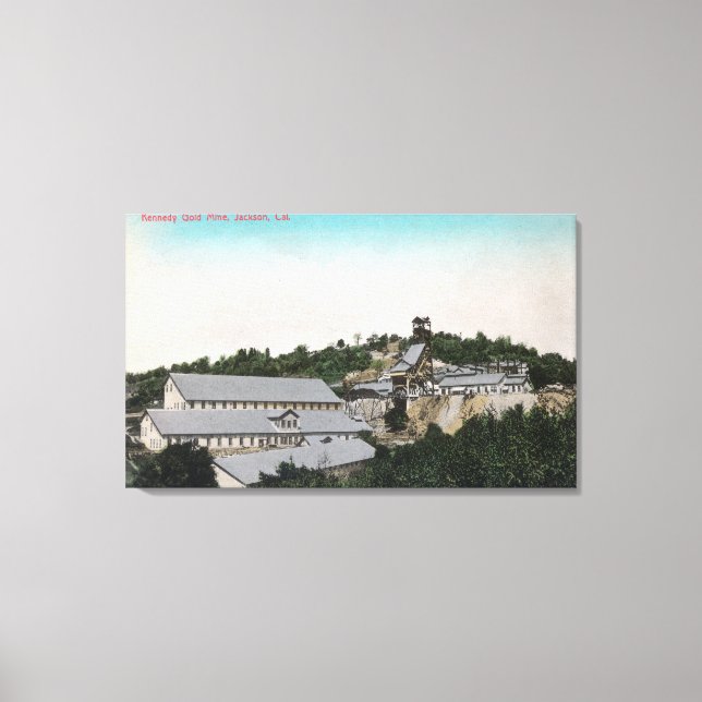 Impressão Em Tela Visão Exterior de Kennedy Dourado MineJackson, CA (Frente)