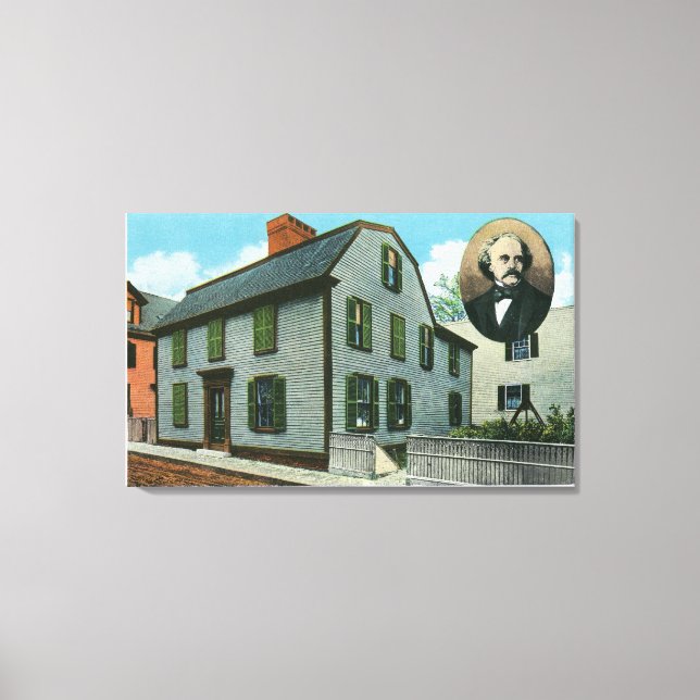 Impressão Em Tela Visão Exterior de Nathaniel Hawthorne (Frente)