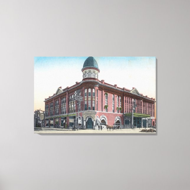 Impressão Em Tela Visão Exterior do Hotel Stewart (Frente)