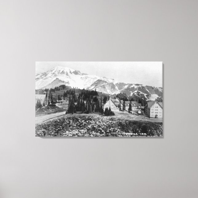 Impressão Em Tela Visão Exterior do Paraíso Inn (Frente)