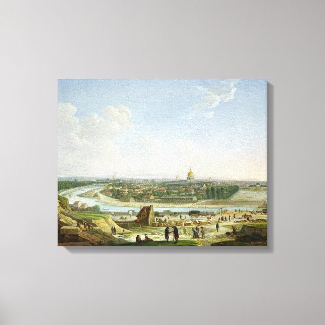 Impressão Em Tela Visão Geral de Paris a partir de Chaillot Hill (Frente)