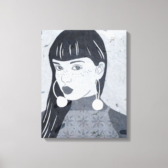 Impressão Em Tela Visão Noturna do Retrato (Frente)