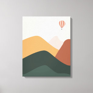 Impressão Em Tela Visão Paisagista do Balão