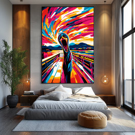 Impressão Em Tela Visão pop do Gritar