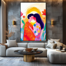 Visão vívida Fauvist do Beijo