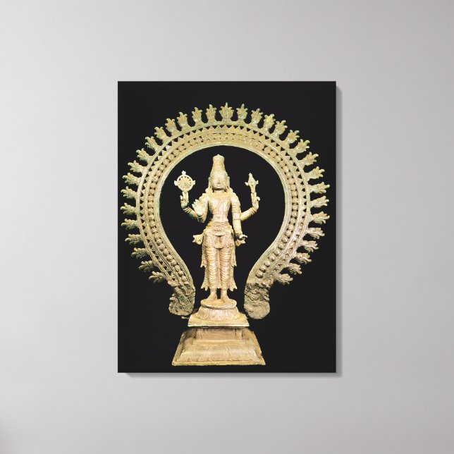 Impressão Em Tela Vishnu, Late Chola (Frente)