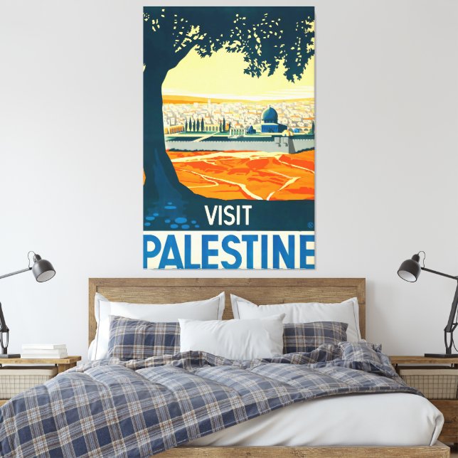 Impressão Em Tela Visit Palestine (Insitu(Quarto))