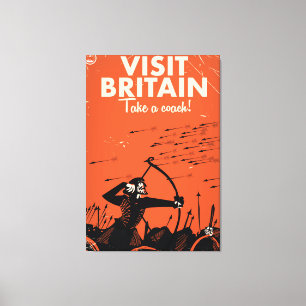 Impressão Em Tela Visite a Grã-Bretanha 'pegue um treinador' viagens