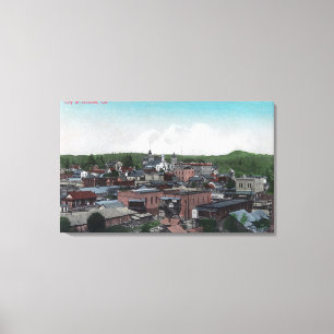 Impressão Em Tela Vista aérea da cidade nº 2Jackson, CA