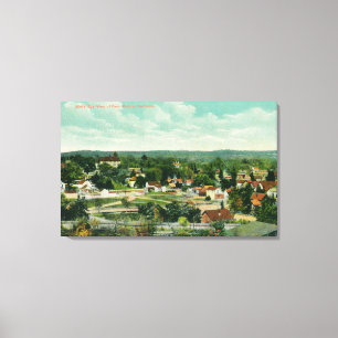 Impressão Em Tela Vista aérea da CityPaso Robles, CA