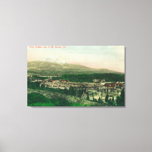 Impressão Em Tela Vista aérea da estação de infestantes do Monte Sha