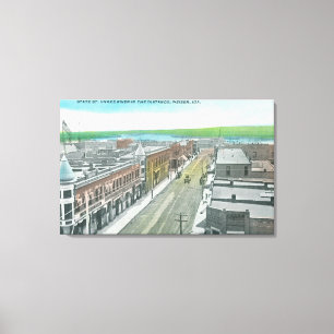 Impressão Em Tela Vista aérea da rua estatal e do Cobra