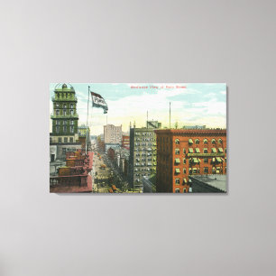 Impressão Em Tela Vista aérea da rua principal