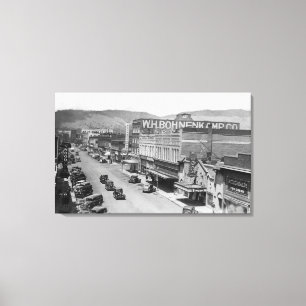 Impressão Em Tela Vista aérea de City StreetLa Grande, OR