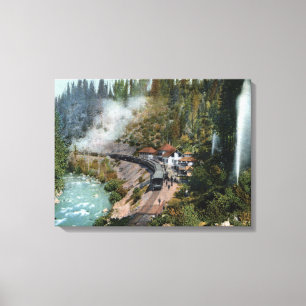 Impressão Em Tela Vista aérea de uma estação de comboios