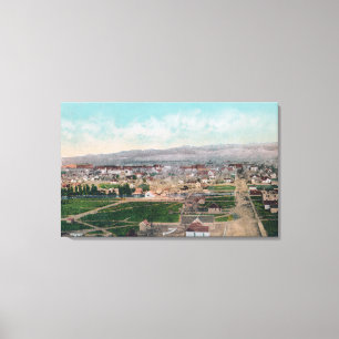 Impressão Em Tela Vista aérea do CityPocatello, identificação