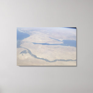 Impressão Em Tela Vista aérea do Egipto e do Sinai Peninsul