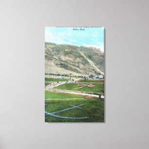 Impressão Em Tela Vista aérea do Jardim da ColômbiaButte, MT