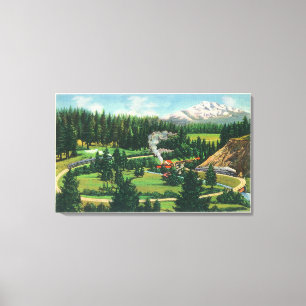 Impressão Em Tela Vista aérea do Loop de Cantara, Sacramento