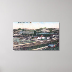 Impressão Em Tela Vista aérea do TownFreestone, CA