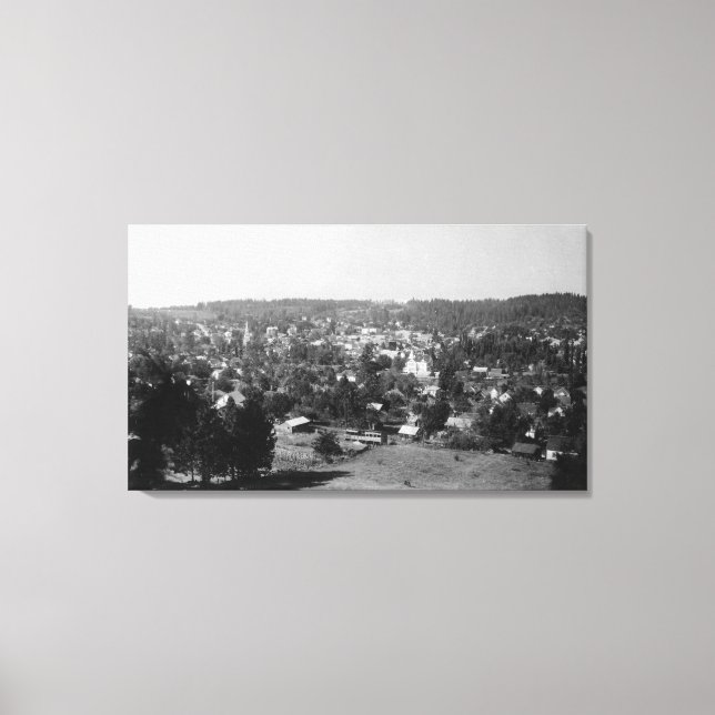 Impressão Em Tela Vista aérea do Vale de CityGrass, CA (Frente)