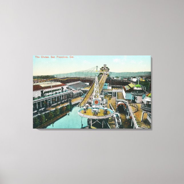 Impressão Em Tela Vista aérea dos chutes (Frente)