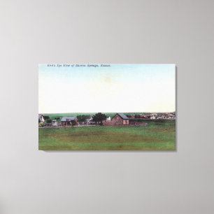 Impressão Em Tela Vista aérea dos Primaveras do TownSharon, KS