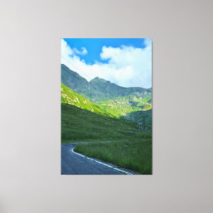 Impressão Em Tela Vista Alpina Transfagarasan – Arte de Montanha da 