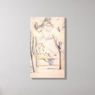 Impressão Em Tela Vista Através das Árvores por Paul Cezanne, Arte A