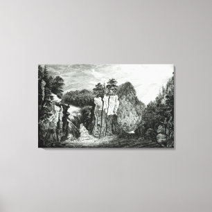 Impressão Em Tela Vista da cachoeira do rio de Passaic, New-jersey