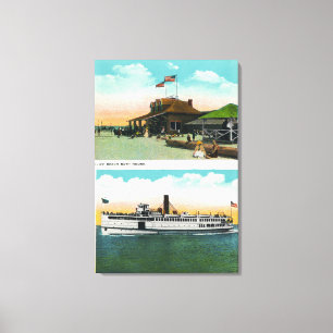 Impressão Em Tela Vista da casa do banho da praia do penhasco