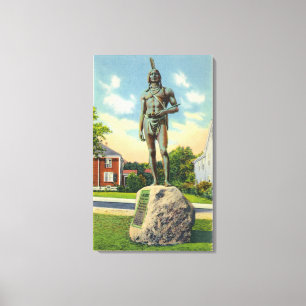 Impressão Em Tela Vista da estátua de Massasoit nº 2
