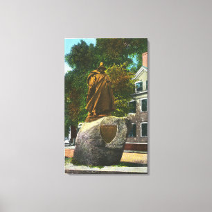 Impressão Em Tela Vista da estátua de Roger Conant
