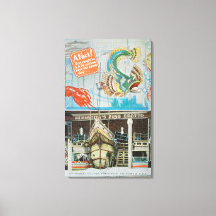 Impressão Em Tela Vista da gruta dos peixes de Bernstein com peixes