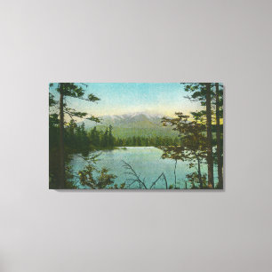 Impressão Em Tela Vista da montagem Katahdin, o pico o mais elevado