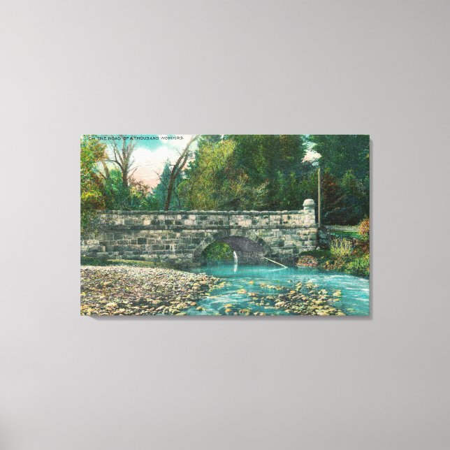 Impressão Em Tela Vista da Ponte do Condado de Napa, CA (Frente)