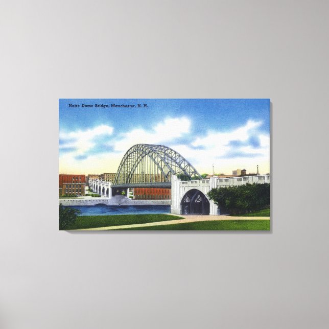 Impressão Em Tela Vista da ponte Notre Dame (Frente)