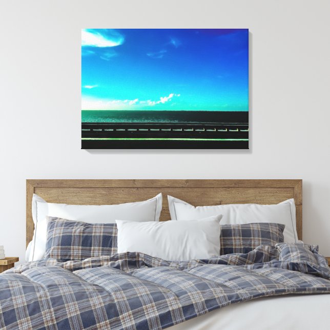 Impressão Em Tela Vista da Ponte Sete Milhas (Insitu(Quarto))