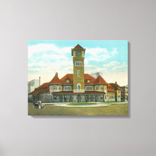 Impressão Em Tela Vista da rua do Congresso da Fidelidade