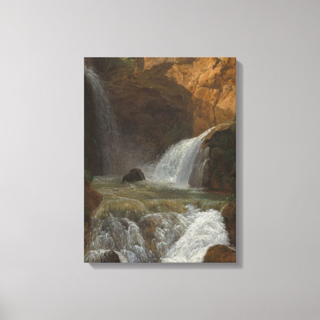 Impressão Em Tela Vista das Caixas de Água em Tivoli (por Bidauld) (Frente)